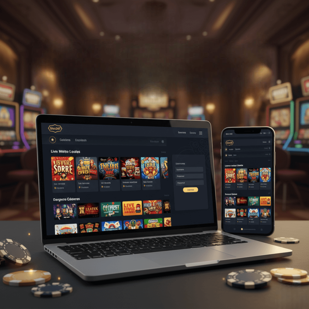 Banner Situs247 login dengan tampilan casino online super mudah menang